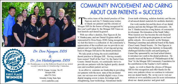 Don Nguyen DDS | 370 W Dunne Ave #3, Morgan Hill, CA 95037, USA | Phone: (408) 779-7391