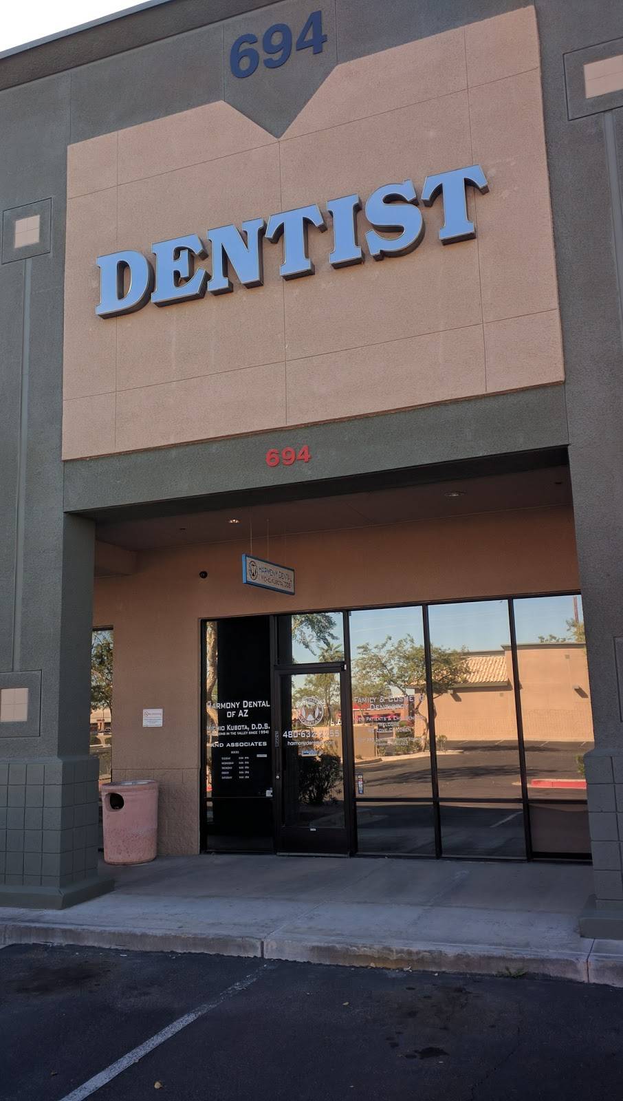 Harmony Dental | 694 S Cooper Rd # A2, Gilbert, AZ 85233 | Phone: (480) 632-2255