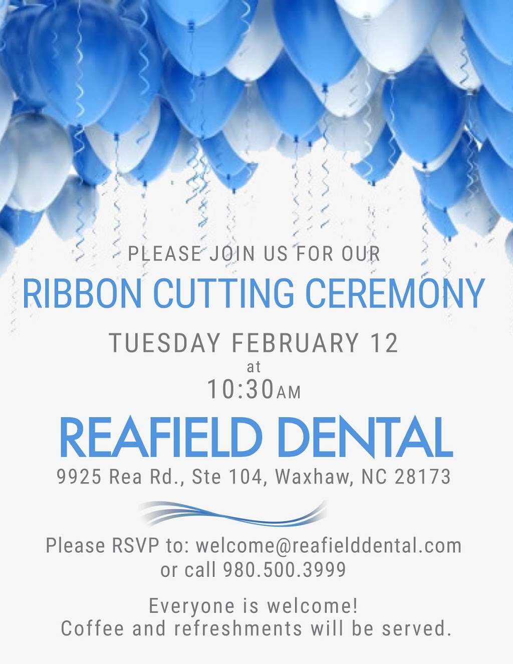 Reafield Dental | 9925 Rea Rd Ste 104, Waxhaw, NC 28173, USA | Phone: (980) 500-3999