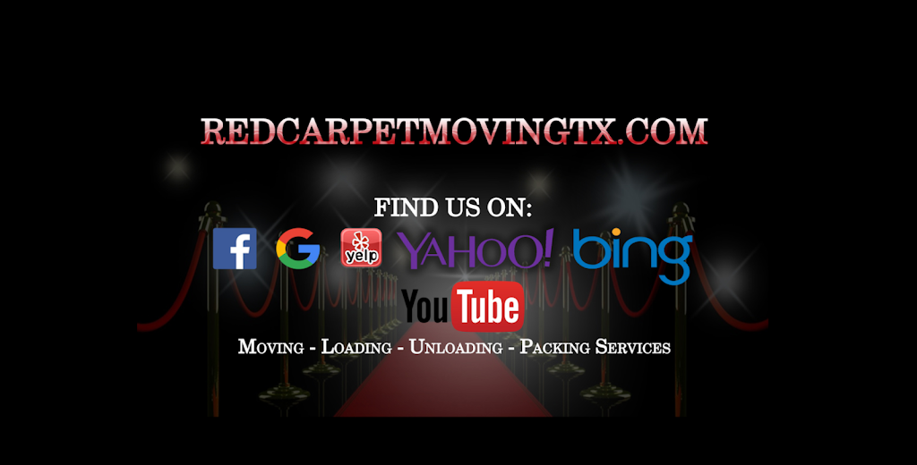 Red Carpet Moving | 12526 Saracen Dr, Cypress, TX 77429, USA | Phone: (903) 714-3074