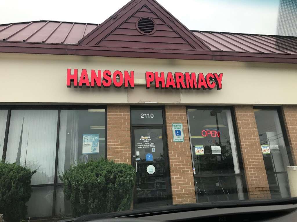 Hanson Pharmacy | 2110 Crain Hwy, Waldorf, MD 20601 | Phone: (301) 885-0430