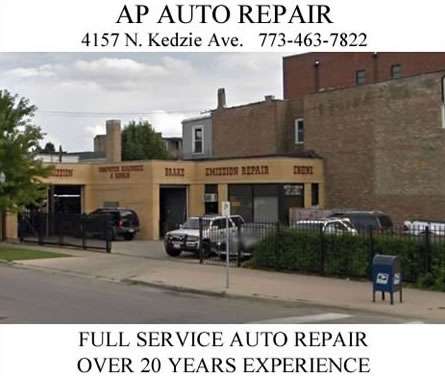 AP Auto Repair | 4157 N Kedzie Ave, Chicago, IL 60618, USA | Phone: (773) 463-7822