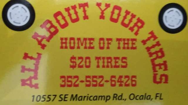 All About Your Tires | 10557 SE Maricamp Rd, Ocala, FL 34472, USA | Phone: (352) 687-3000