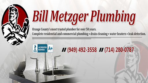Bill Metzger Plumbing | 1777 Mitchell Ave, Tustin, CA 92780, USA | Phone: (714) 280-0787