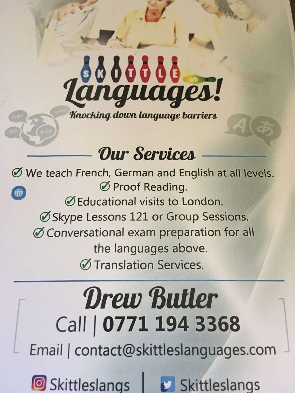 Skittles languages | 162 Slade Green Rd, Erith DA8 2JE, UK | Phone: 07711 943368