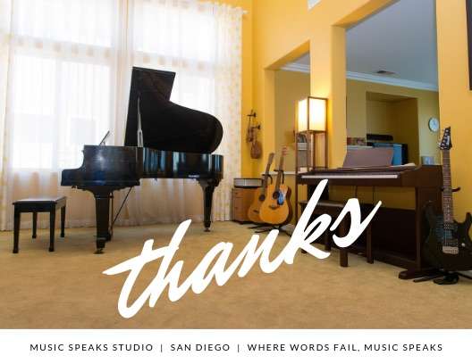 Music Speaks Studio | 5014 Crescent Bay Dr, San Diego, CA 92154, USA | Phone: (760) 382-2940