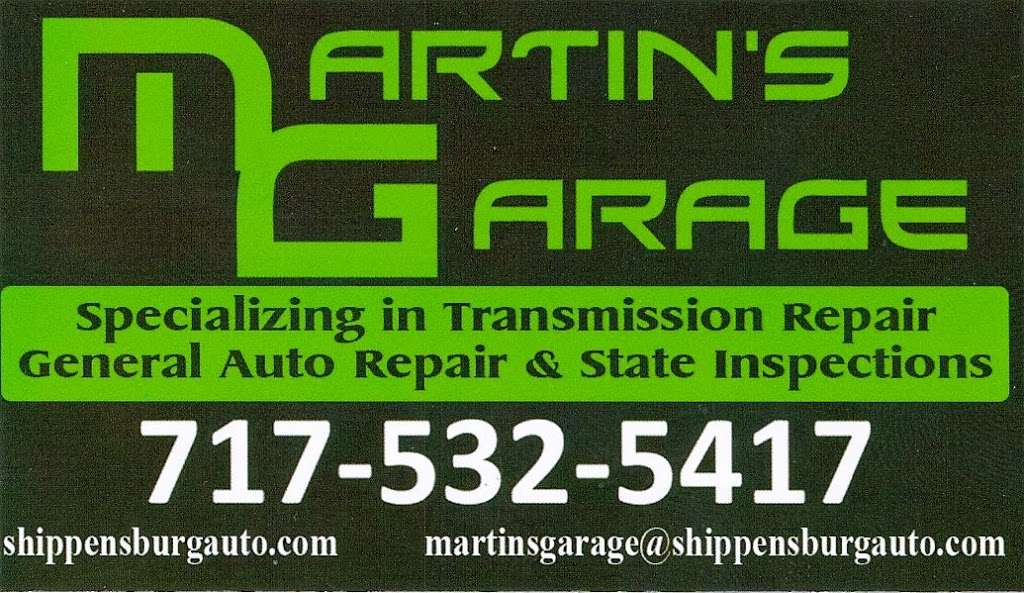 Martins Garage LLC | 1619 Rowe Rd, Shippensburg, PA 17257, USA | Phone: (717) 532-5417