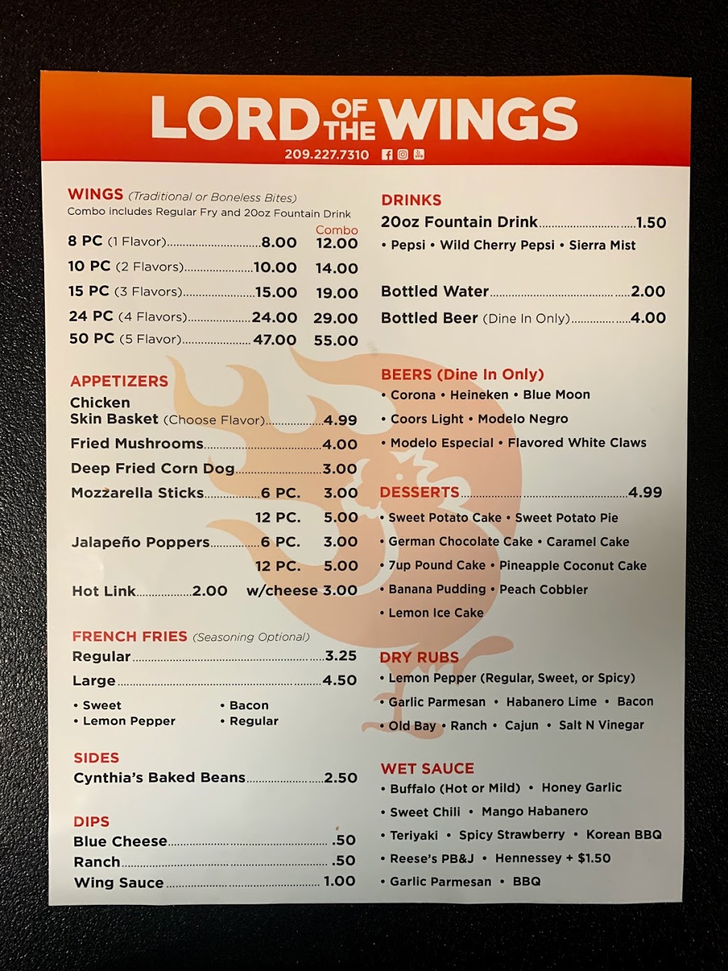 Lord Of The Wings | 3436 W Hammer Ln suite a, Stockton, CA 95219, USA | Phone: (209) 227-7310