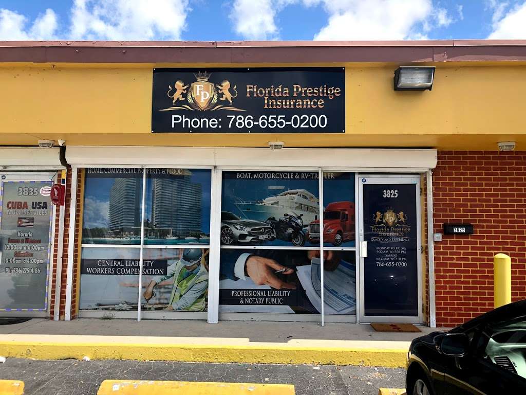 Florida Prestige Insurance Inc | 3825 E 4th Ave, Hialeah, FL 33013, USA | Phone: (786) 655-0200