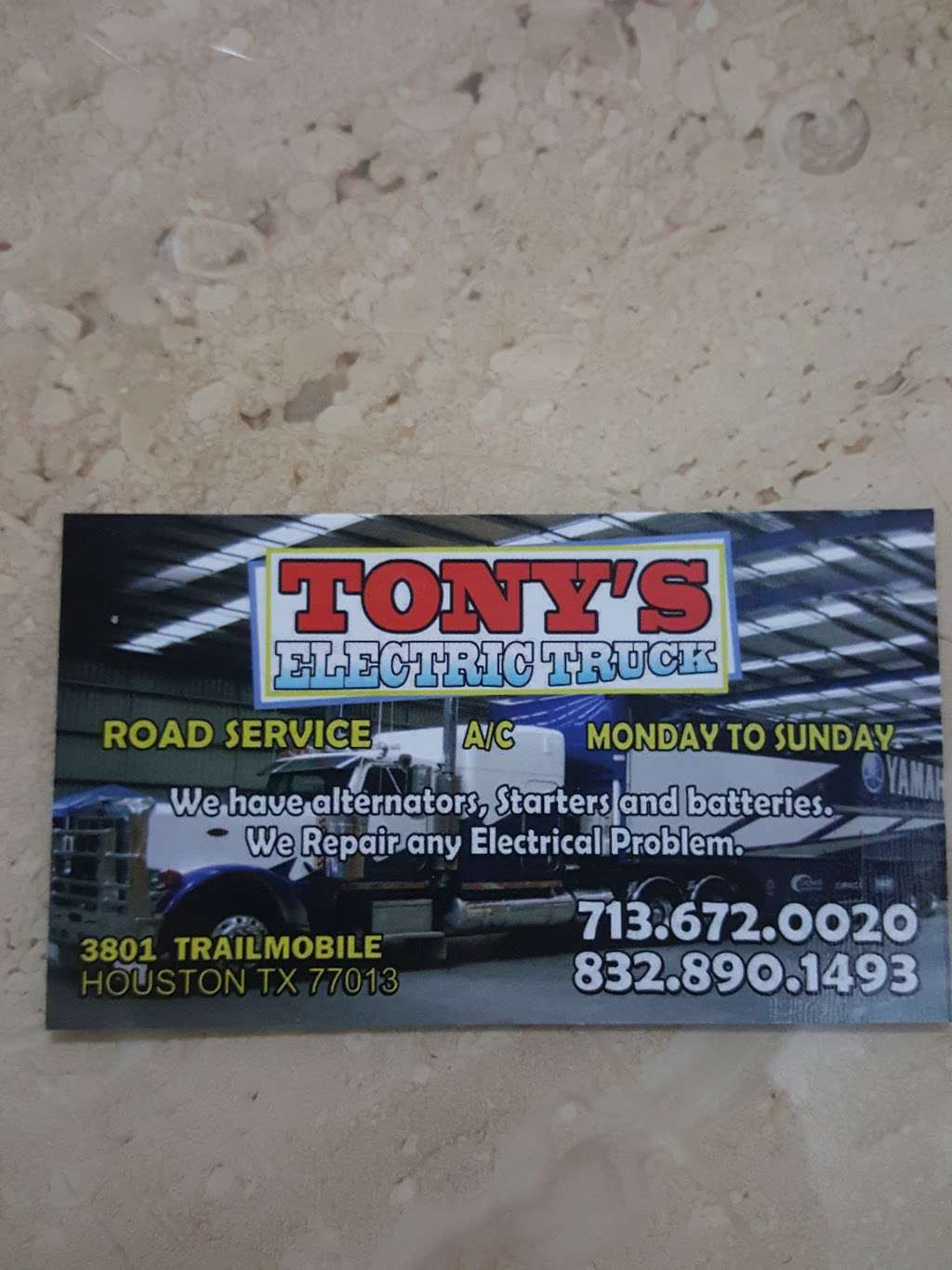 Tonys Electric Truck | 3801 Trailmobile Dr, Houston, TX 77013, USA | Phone: (832) 890-1493