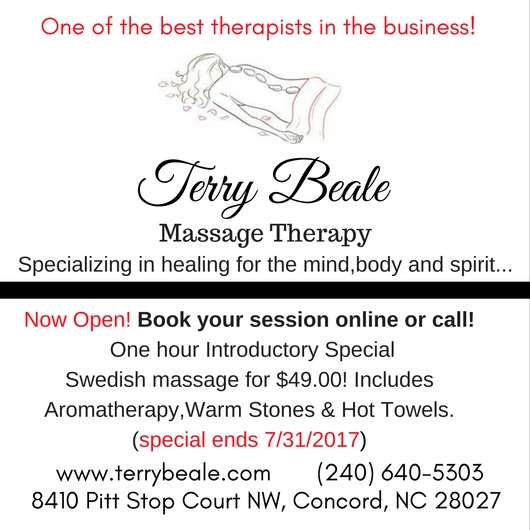Terry Beale Therapies | 8410 Pit Stop Ct NW Suite 147, Concord, NC 28027, USA | Phone: (240) 640-5303