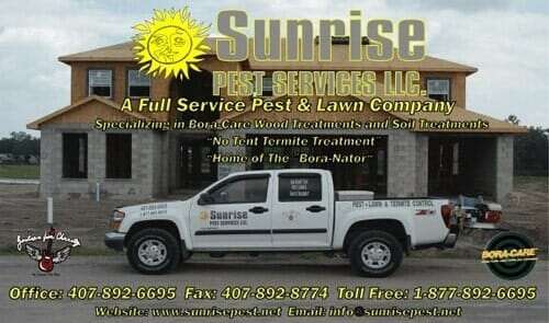 Sunrise Pest Services, LLC | 3725 3725 Friars Cove Ln, St Cloud, FL 34772 | Phone: (407) 892-6695