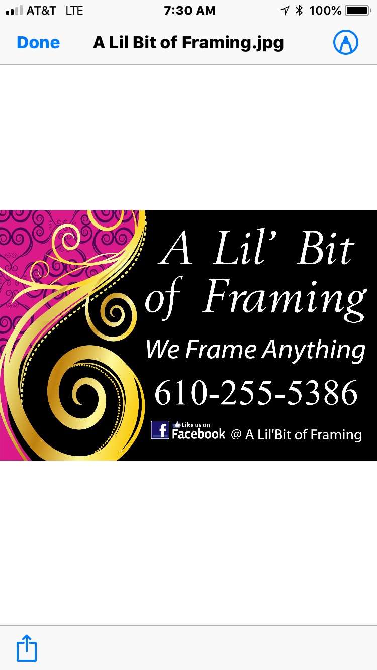 A Lil Bit of Framing | 601 Gypsy Hill Rd, Landenberg, PA 19350, USA | Phone: (610) 255-5386