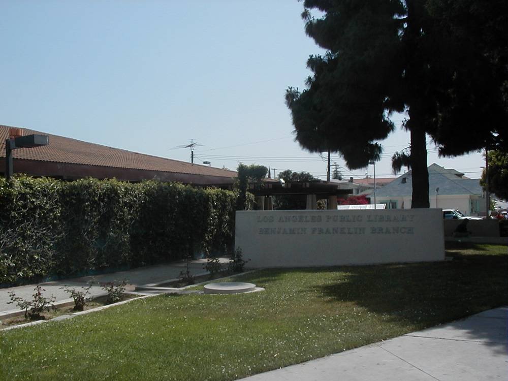 Benjamin Franklin Branch Library | 2200 E 1st St, Los Angeles, CA 90033, USA | Phone: (323) 263-6901