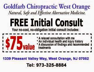 Goldfarb Chiropractic and Acupuncture Center | 1339 Pleasant Valley Way, West Orange, NJ 07052, USA | Phone: (973) 325-8884