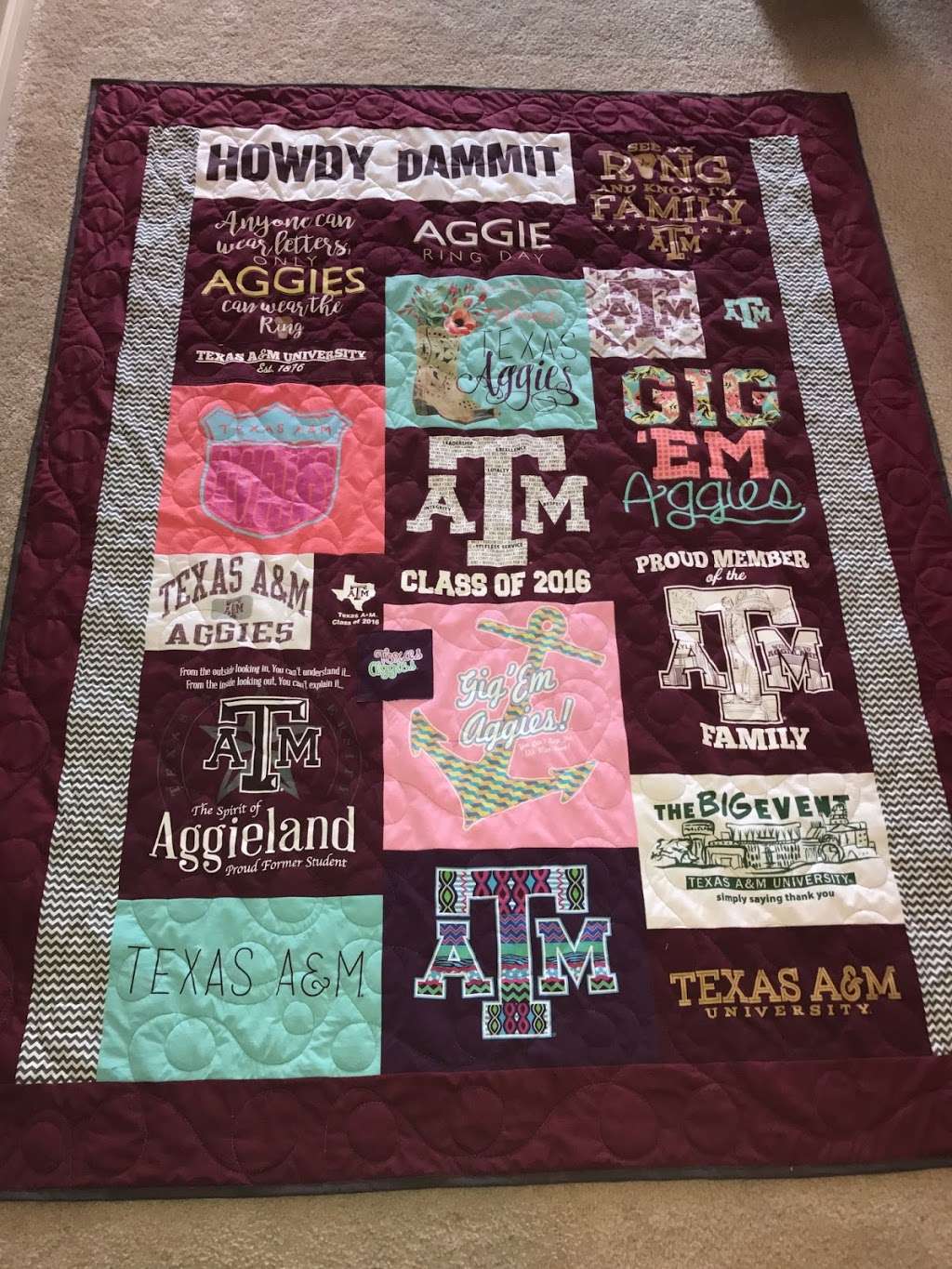 T-Shirt Memory Quilts | 18741 Stuebner Airline Rd, Spring, TX 77379 | Phone: (281) 610-3666