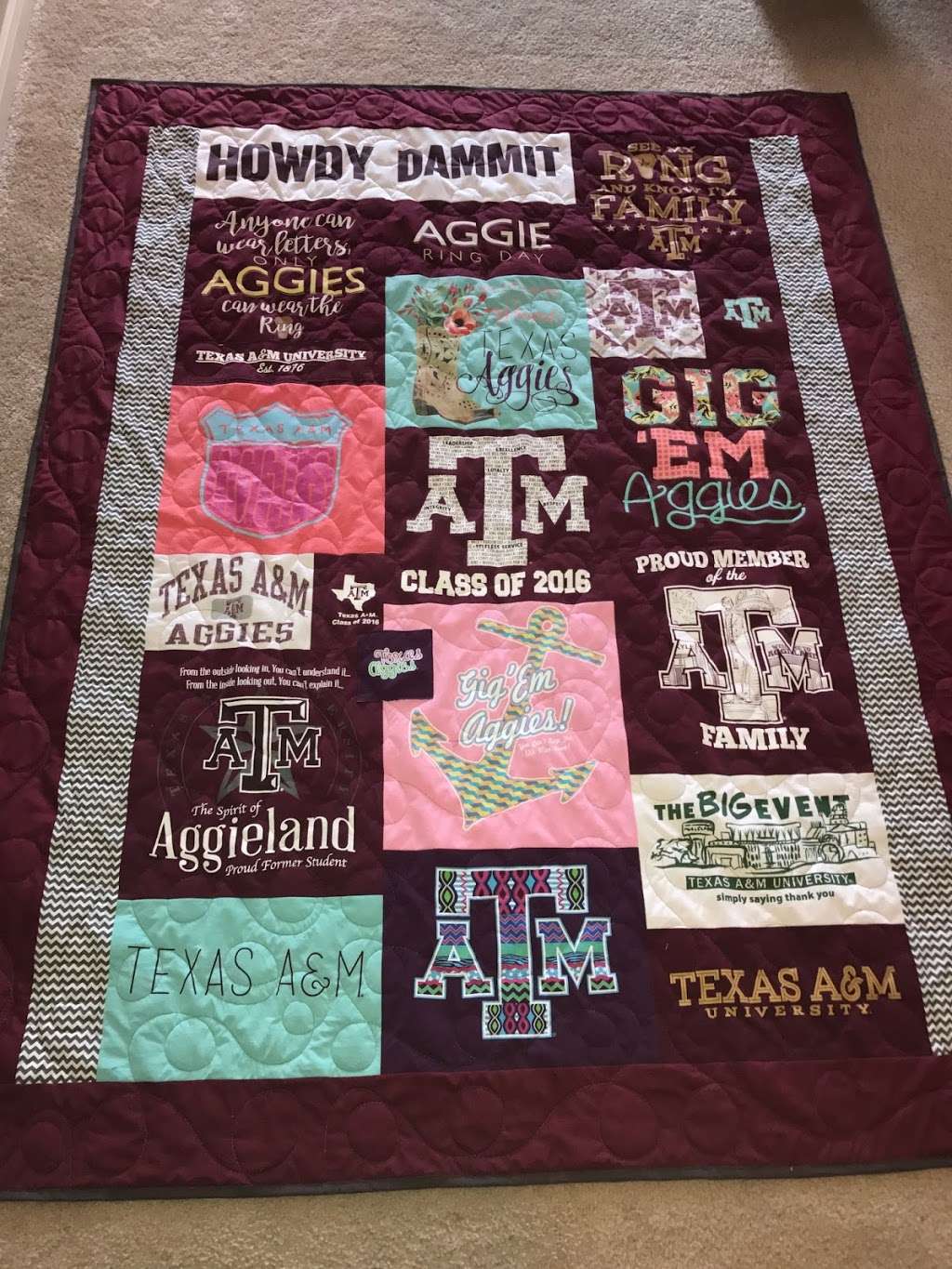 T-Shirt Memory Quilts | 18741 Stuebner Airline Rd, Spring, TX 77379, USA | Phone: (281) 610-3666