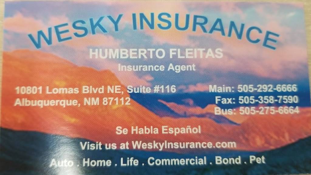 Wesky Insurance | 10801 Lomas Blvd NE #116, Albuquerque, NM 87112 | Phone: (505) 292-6666