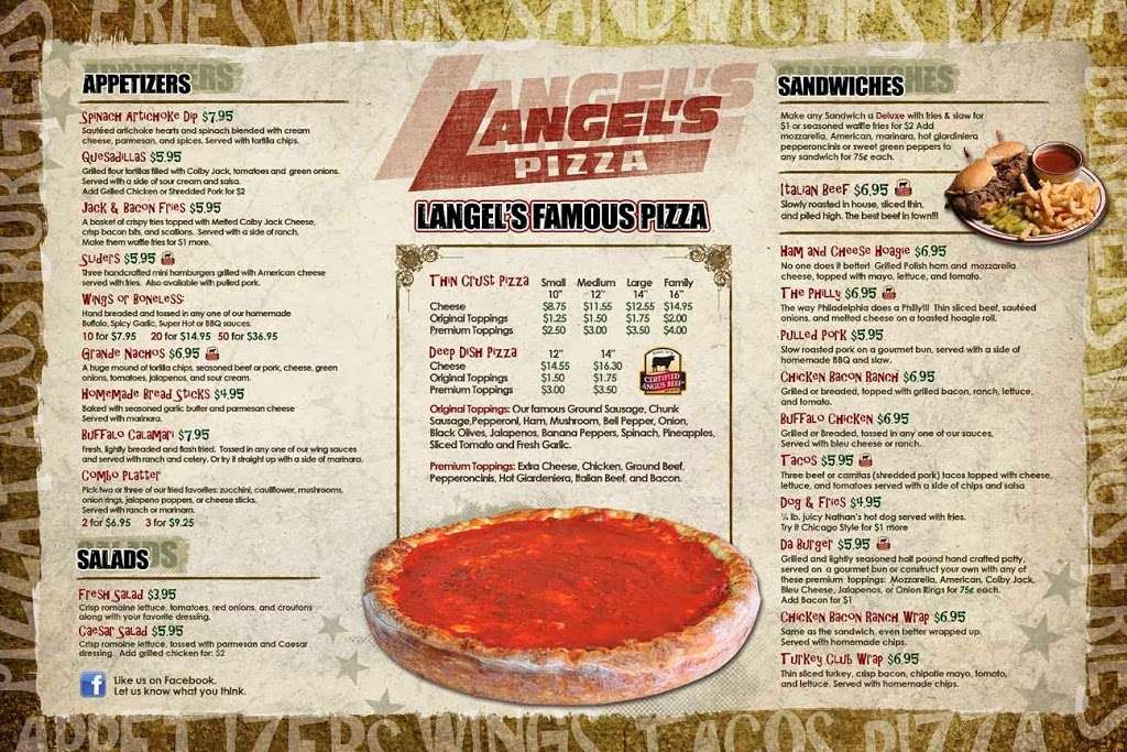 Langels Pizza | 342 US-30, Schererville, IN 46375 | Phone: (219) 865-0333