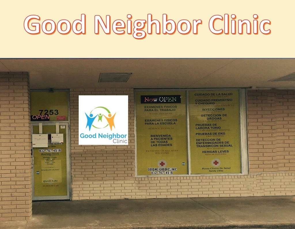 Goodneighbor Clinic | 7253 Bissonnet St, Houston, TX 77074, USA | Phone: (832) 767-4516