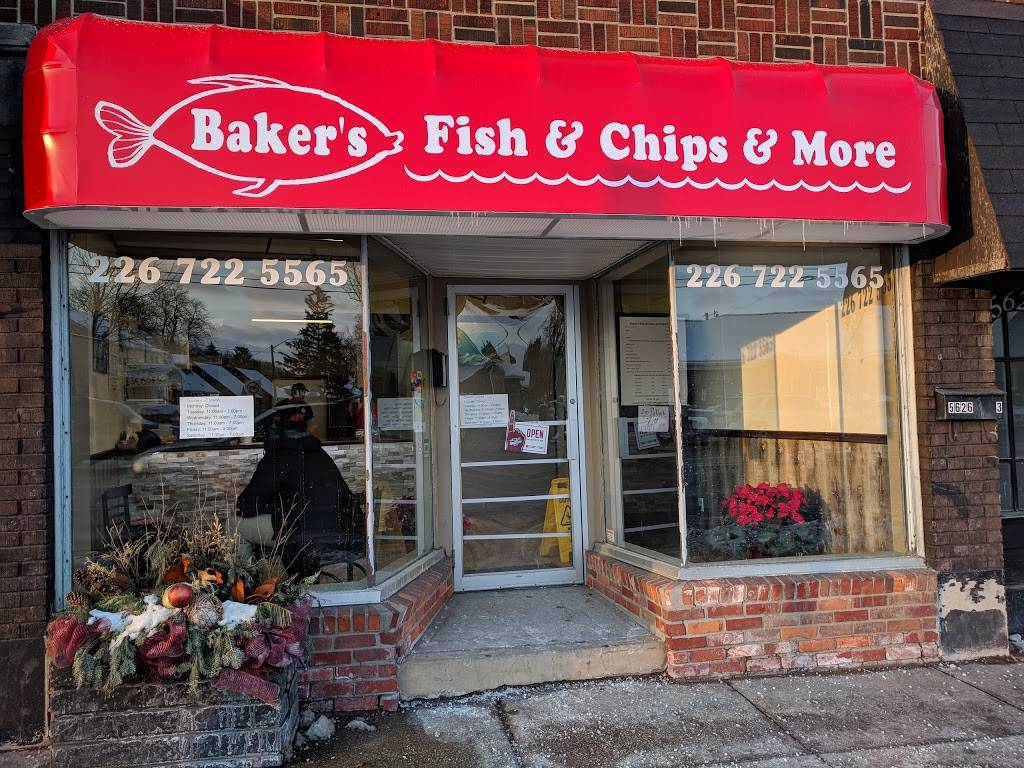 Bakers Fish & Chips and More | 5622 Wyandotte St E, Windsor, ON N8S 1M3, Canada | Phone: (226) 722-5565