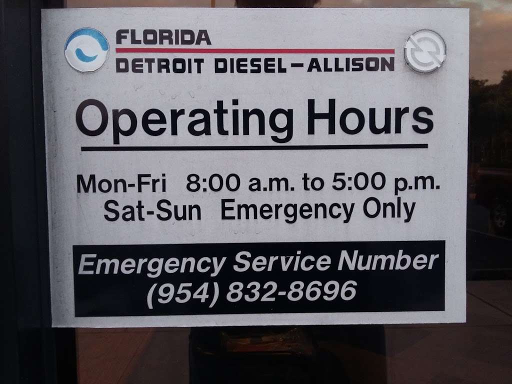 Florida Detroit Diesel-Allison | Fort Lauderdale, FL | 4141 SW 30th Ave, Fort Lauderdale, FL 33312, USA | Phone: (954) 327-4440