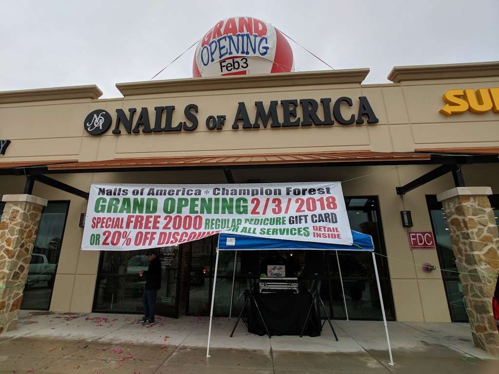 Nails of America - Champion Forest | 20212 Champion Forest Dr #300, Spring, TX 77379, USA | Phone: (832) 559-3744