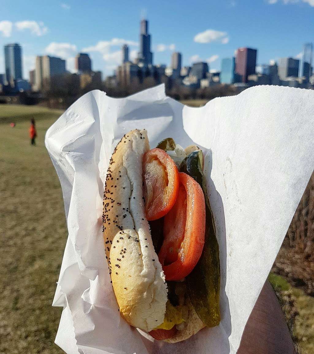 Kim and Carlos Hotdog Cart | 499 E McFetridge Dr, Chicago, IL 60605