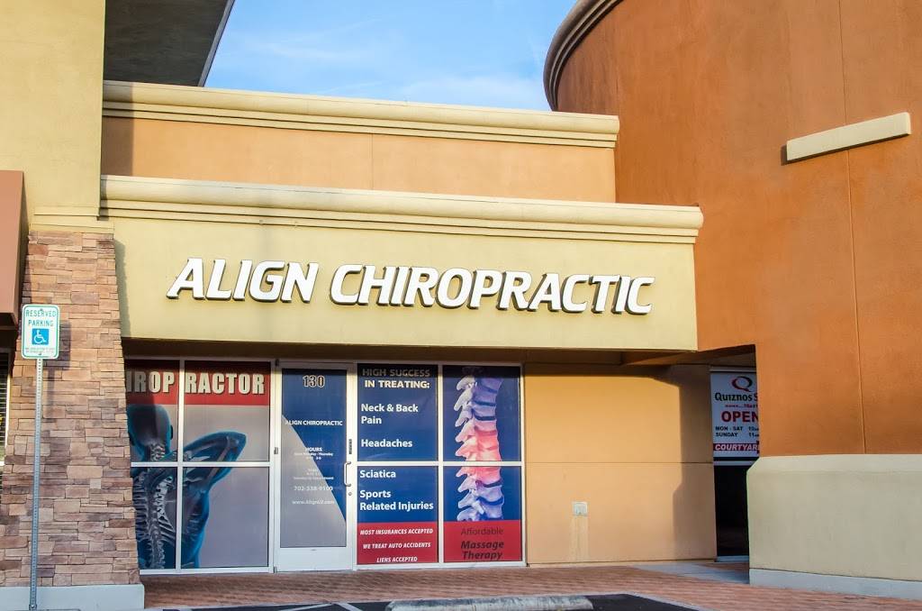 Align Chiropractic | 6441 N Durango Dr STE 130, Las Vegas, NV 89149, USA | Phone: (702) 538-9100