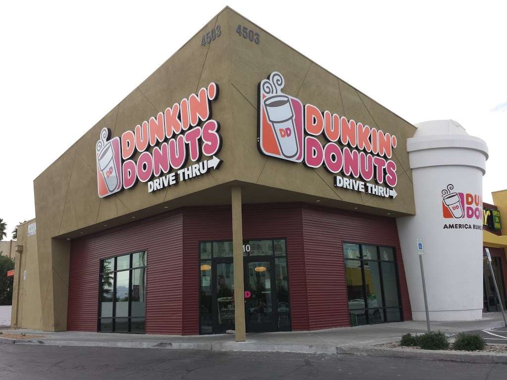 Dunkin Donuts | 4503 Paradise Rd #110, Las Vegas, NV 89169, USA | Phone: (702) 570-5665