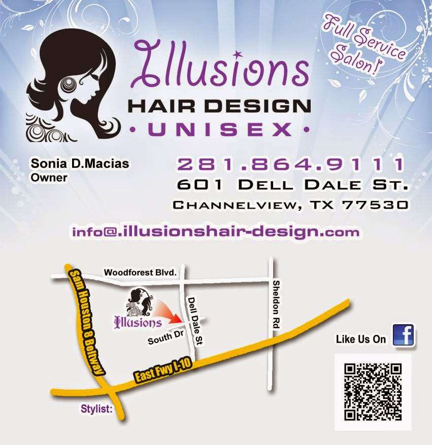 Illusions Hair Design | 601 Dell Dale St, Channelview, TX 77530, USA | Phone: (281) 864-9111