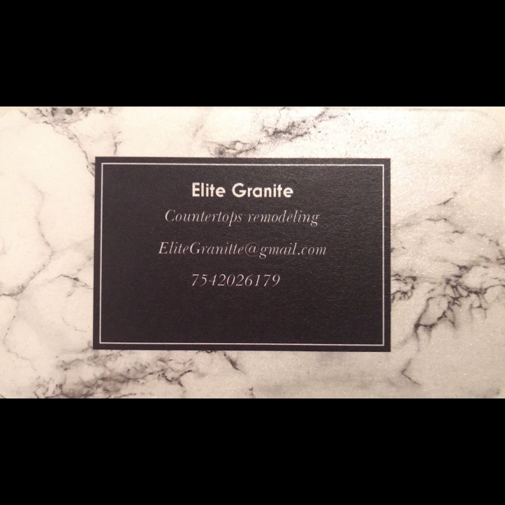 Elite Granite | 14379 SW 11th St, Pembroke Pines, FL 33027, USA | Phone: (754) 202-6179