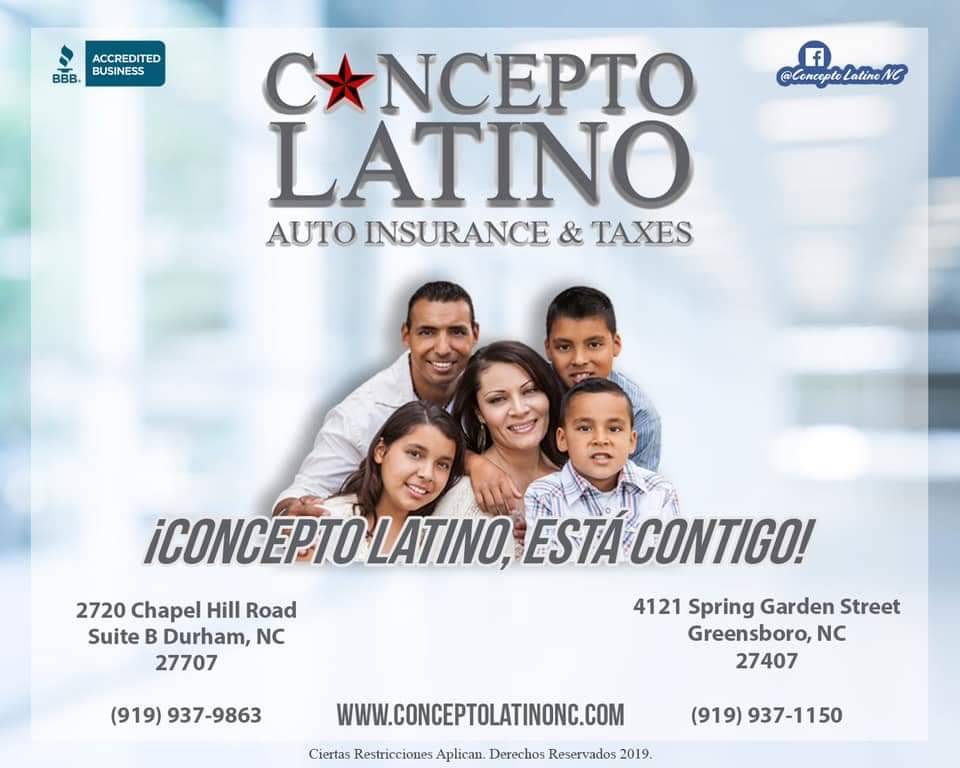 Concepto Latino | 2720 Chapel Hill Rd suite b, Durham, NC 27707, USA | Phone: (919) 937-9863