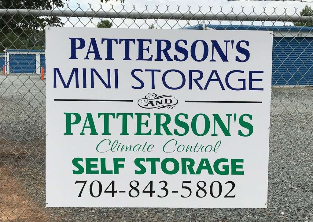 Pattersons Mini Storage | 5804 McNeely Rd, Waxhaw, NC 28173, USA | Phone: (704) 843-5802