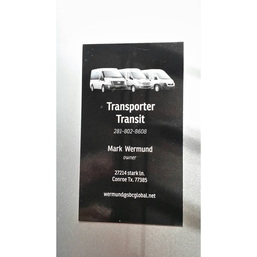 Transporter Transit | 27214 Stark Ln, Oak Ridge North, TX 77385, USA | Phone: (281) 802-8608