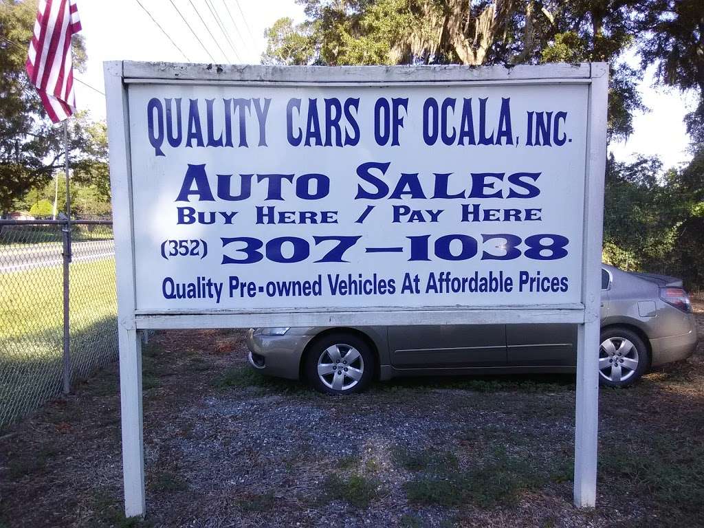 Quality Cars of Ocala Inc | 5905 SE Baseline Rd, Belleview, FL 34420, USA | Phone: (352) 307-1038