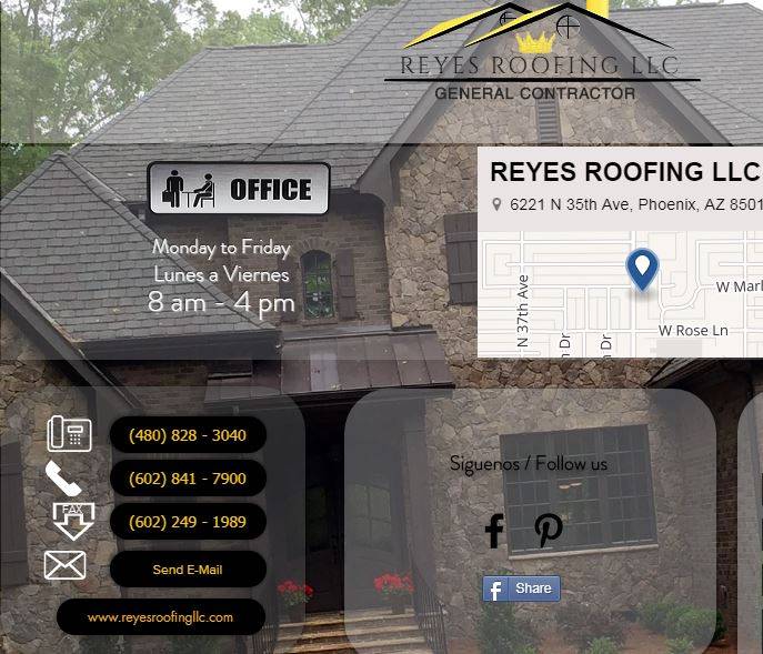Reyes Roofing LLC | 6221 N 35th Ave, Phoenix, AZ 85017, USA | Phone: (480) 828-3040