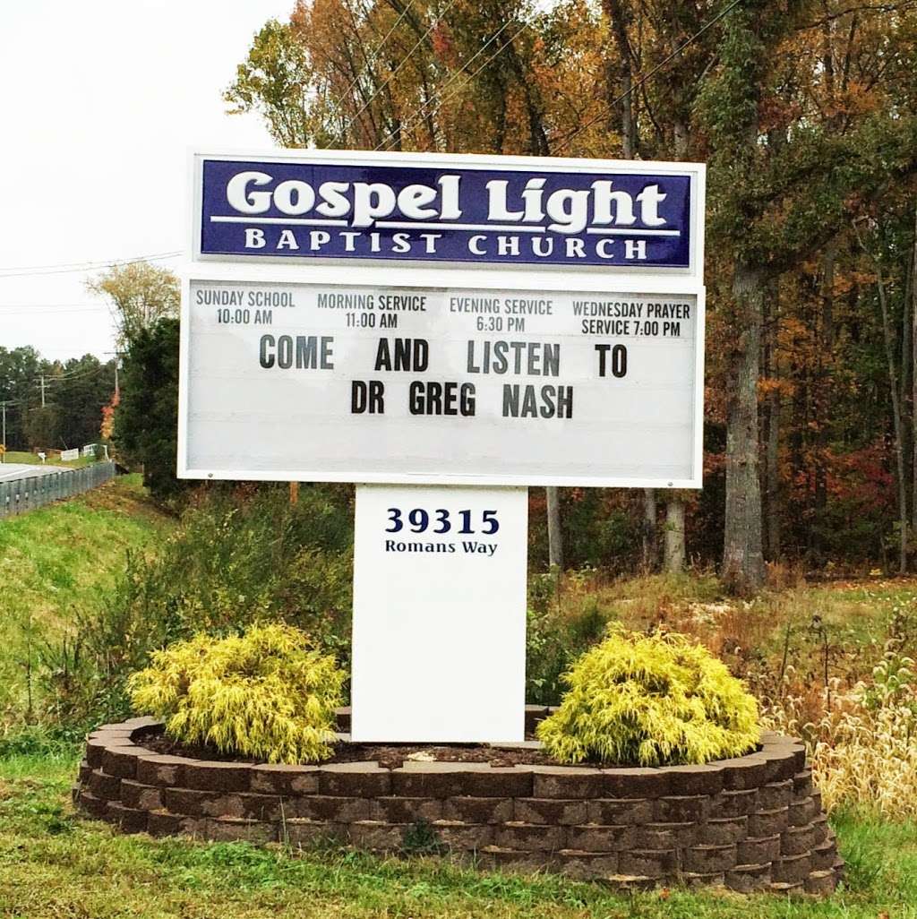 Gospel Light Baptist Church | 39315 Romans Way, Mechanicsville, MD 20659, USA | Phone: (301) 884-7366