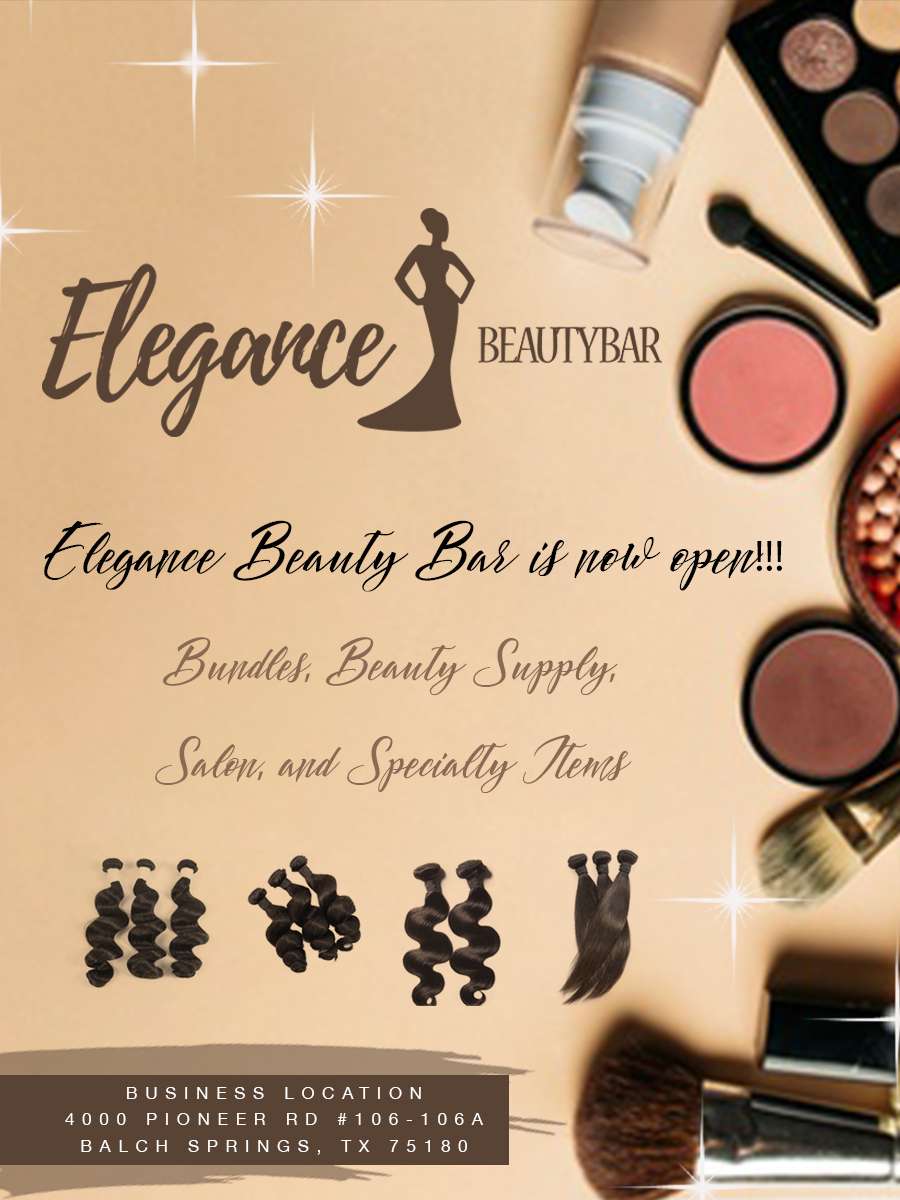 Elegance Beauty Bar | 4000 Pioneer Rd #106-106A, Balch Springs, TX 75180 | Phone: (833) 696-8227