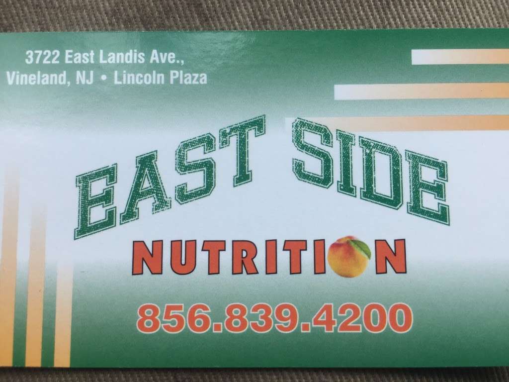 East Side Nutrition | 3722 E Landis Ave, Vineland, NJ 08361, USA | Phone: (856) 839-4200