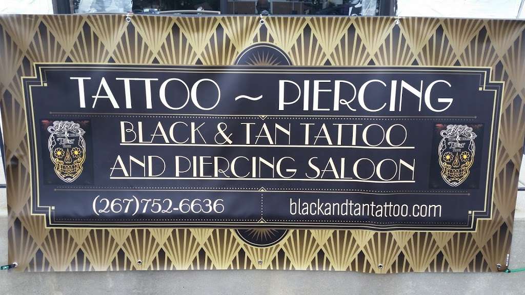 Black & Tan Tattoo and Body Piercing Saloon | 220 Street Rd, Warminster, PA 18974, USA | Phone: (267) 752-6636