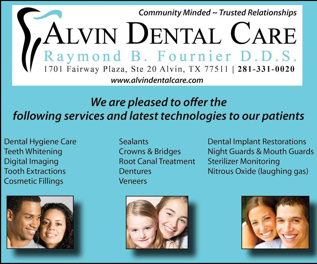 Alvin Dental Care | 1701 Fairway Dr #20, Alvin, TX 77511, USA | Phone: (281) 331-0020