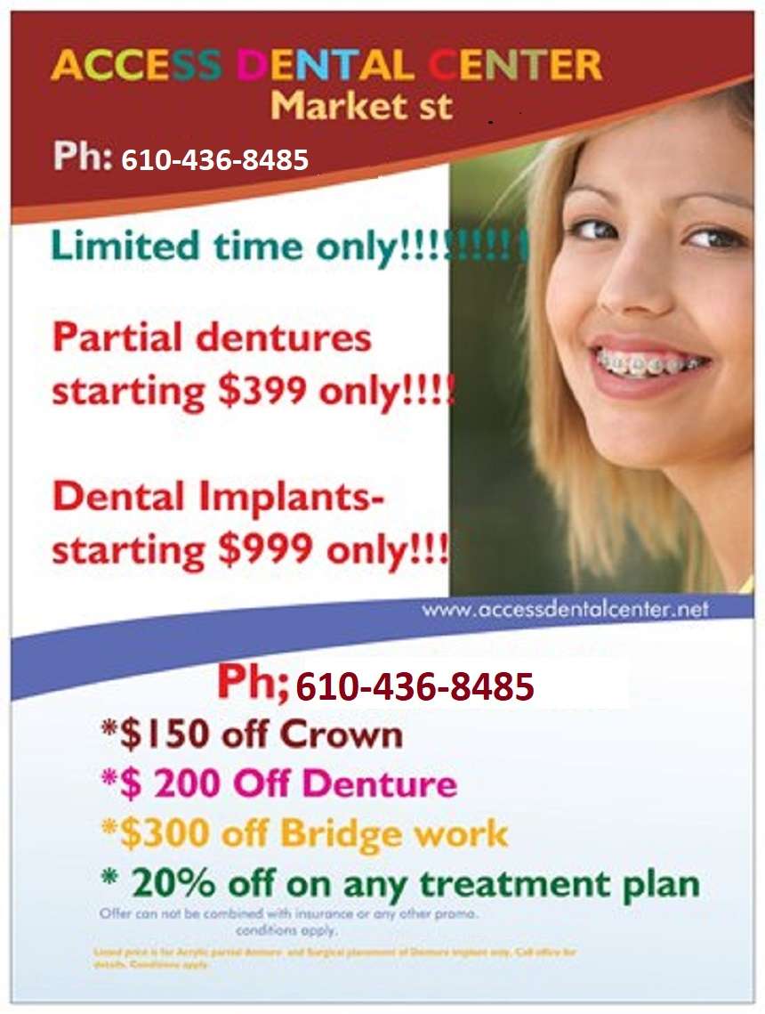 Access Dental Center | 6760 Market St, Upper Darby, PA 19082, USA | Phone: (610) 436-8485