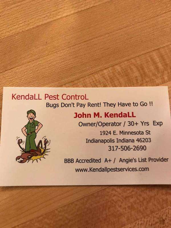 Kendall Pest Control- | 1924 E Minnesota St, Indianapolis, IN 46203 | Phone: (317) 506-2690