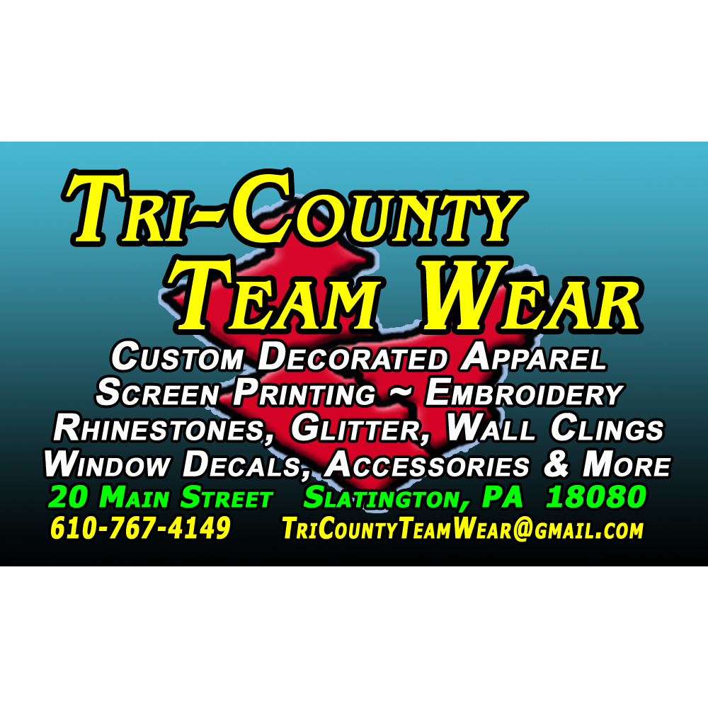 Tri-County Team Wear | 20 Main St, Slatington, PA 18080, USA | Phone: (610) 767-4149