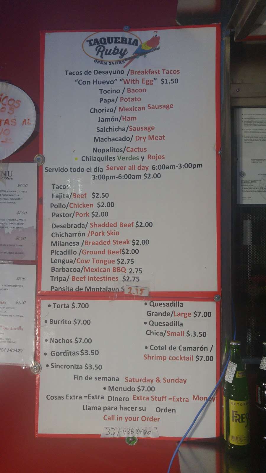 Taqueria Ruby | 45240 US-290, Prairie View, TX 77446, USA | Phone: (337) 438-8480