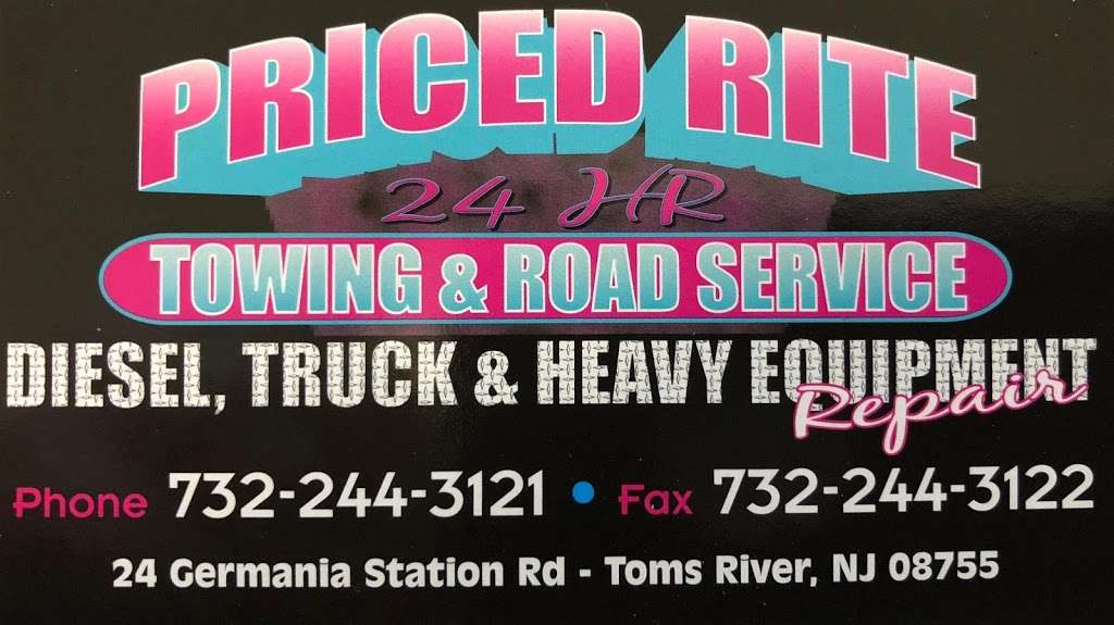 Priced Rite Towing & Auto Repair | 24 Germania Station Rd, Toms River, NJ 08755, USA | Phone: (732) 244-3121