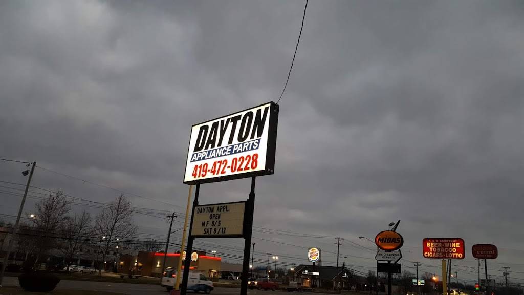 Dayton Appliance Parts | 1131 W Alexis Rd, Toledo, OH 43612, USA | Phone: (419) 472-0228