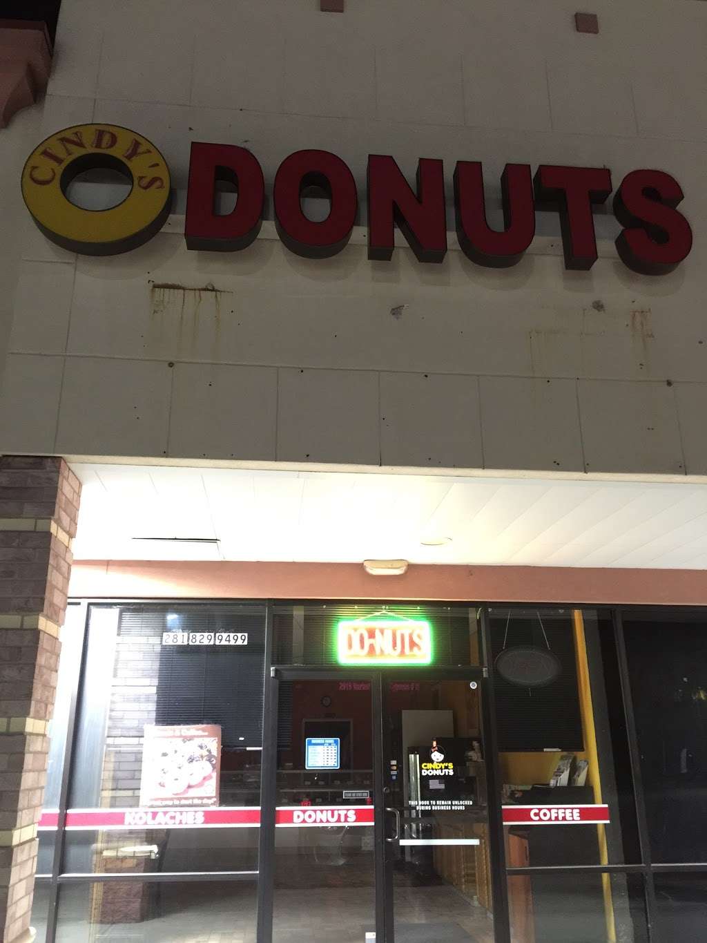 Cindys Doughnuts | 2919 Barker Cypress Rd, Houston, TX 77084, USA | Phone: (281) 829-9499