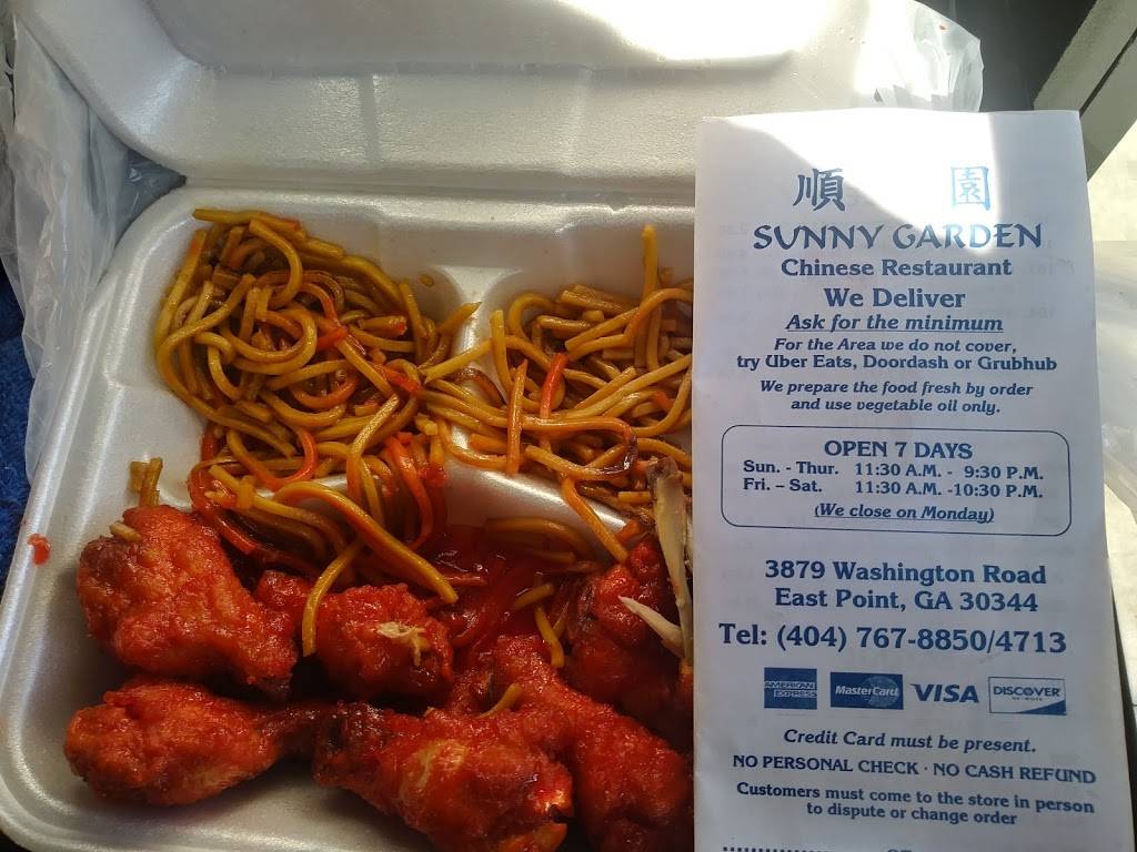 Sunny Garden Chinese Restaurant | 3879 Washington Rd, East Point, GA 30344, USA | Phone: (404) 767-8850